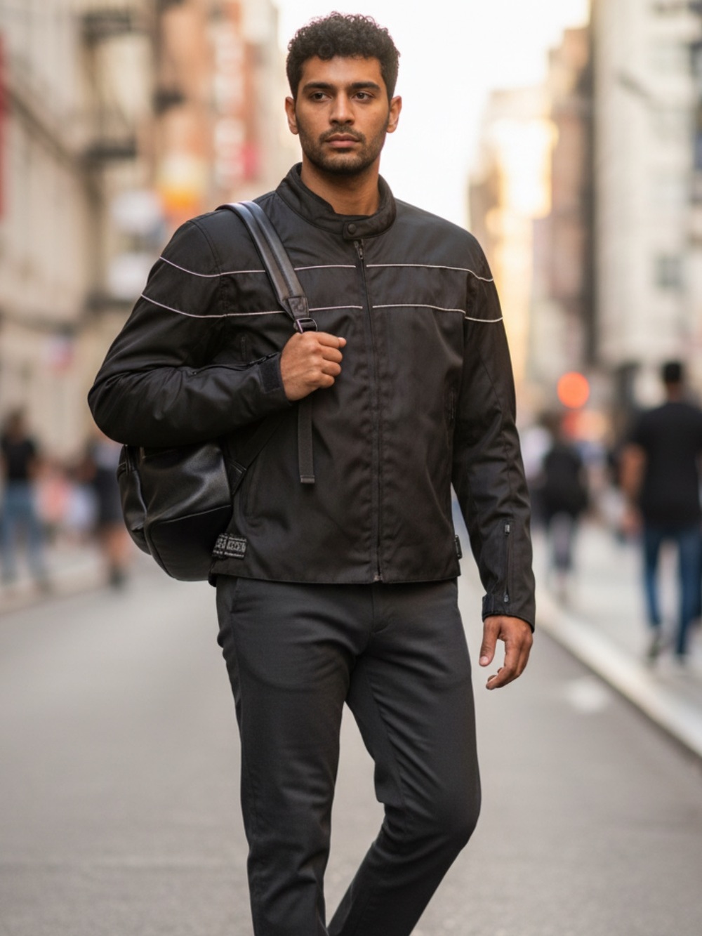 NEXGEN block textile vented moto jacket